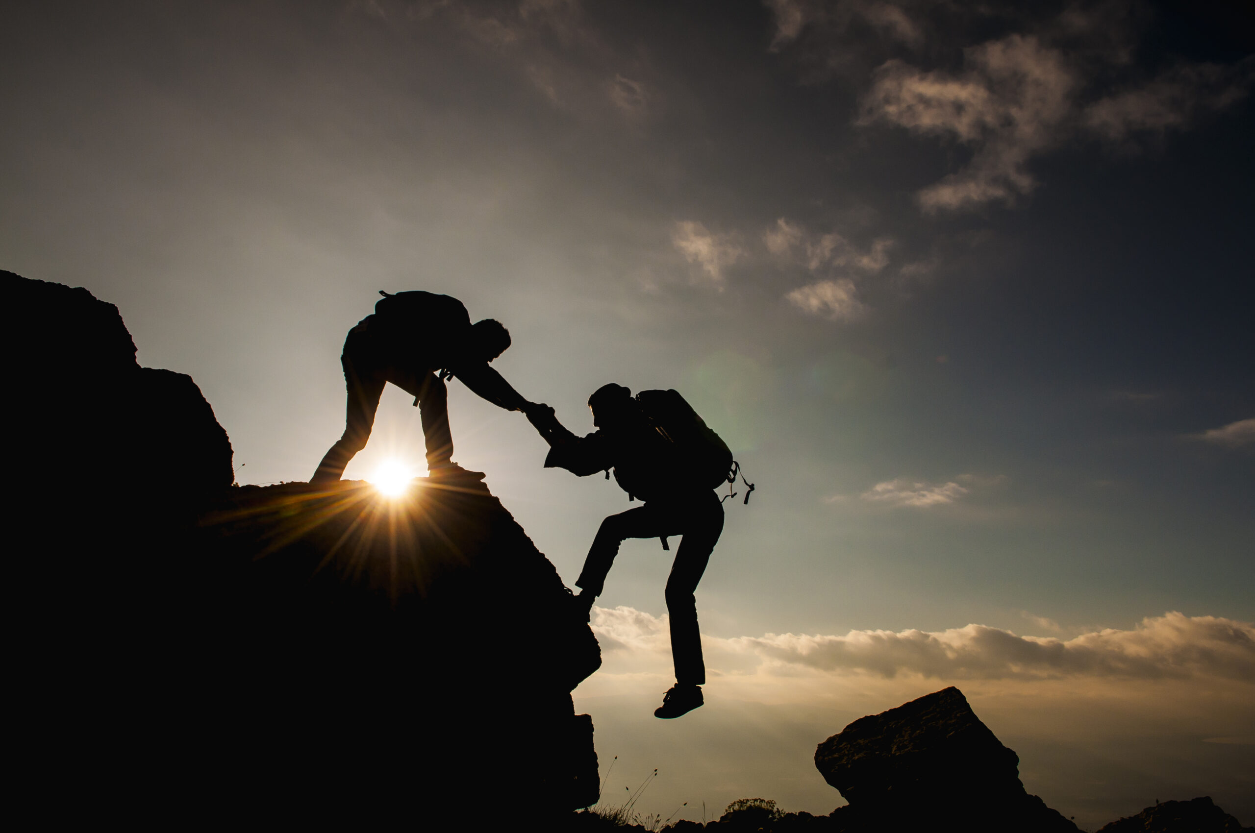 One climber helps another to climb suggesting the organizational culture within the VCG
